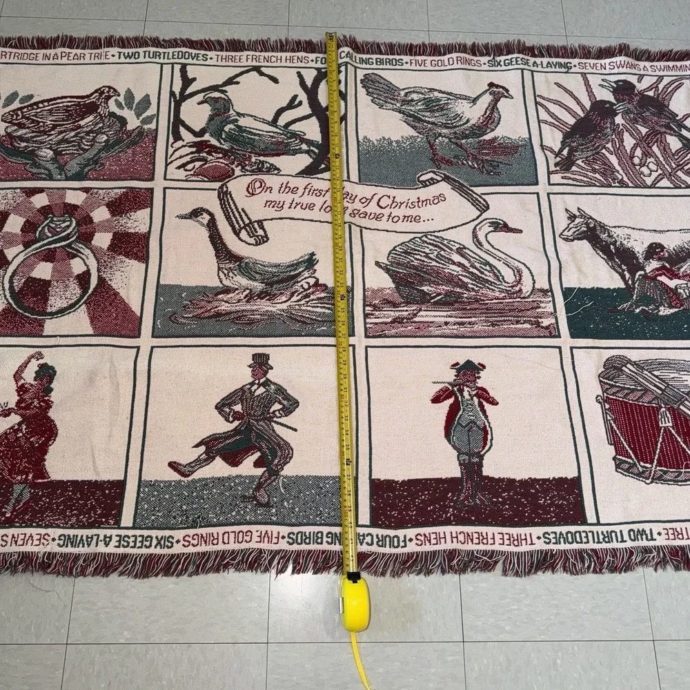 12 Days Of Christmas Throw Blanket 64